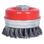 برس صنعتی کاسه‌ای بافته فولادی جهان برس 0673 سایز 100×19