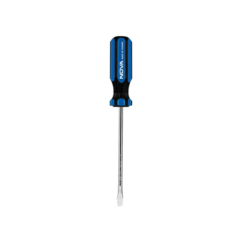 precision-flat-screwdriver-nova-taiwan پیچگوشتی نووا مدل NTS-1706 دوسو با تیغه فولادی سختکاریشده و دسته ارگونومیک ضدتعریق