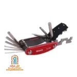 کیت ۱۶ پارچه تعمیر دوچرخه رونیکس RH-2090 در حالت تاشو با بدنه مشکی