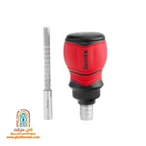 پیچ گوشتی جغجغه ای مشتی 11 در 1 رونیکس RH-2729 با دسته ارگونومیک
