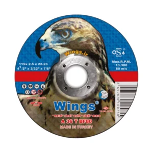 صفحه برش آهن سبک 2.5×115 وینگز