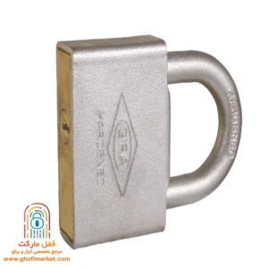 قفل آویز گیرا سایز 75 سوپر مدل 032 فولادی ضدزنگ