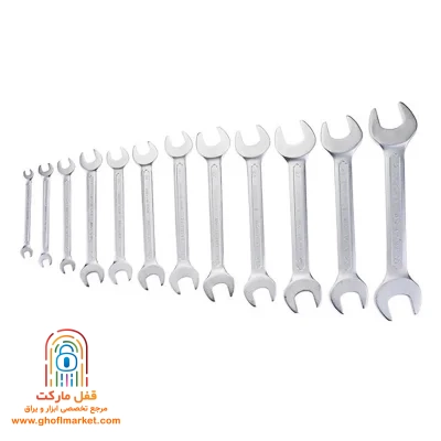مجموعه ۱۲ عددی آچار دو سر تخت آتا