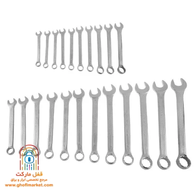 مجموعه ۲۲ عددی آچار یکسر تخت و یکسر رینگی آتا