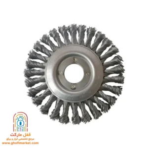 برس صنعتی تخت بافته فولادی جهان برس 0057 سایز 115×10