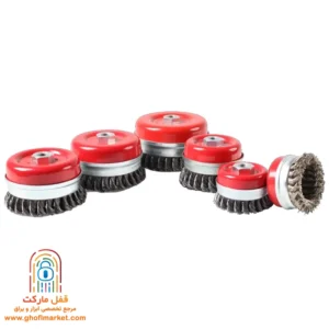 برس کاسه‌ای بافته فولادی جهان برس مدل 0673 سایز 100×19