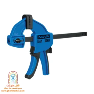 پیچ دستی نووا مدل NTC-4076 سایز 15 سانت با پیچ تنظیم سریع و دسته ضد لغزش برای کنترل بهتر