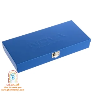 جعبه بکس 27 پارچه نووا مدل NTS-7014 مجهز به قفل فلزی ایمن برای حفاظت و امنیت ابزارها در حمل و نگهداری