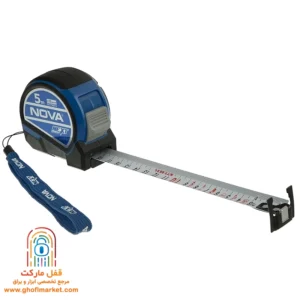 متر نووا مدل NTT-9651 طول 5 متر با طراحی ارگونومیک و دسته ضد لغزش