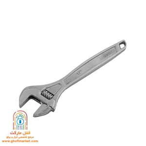 آچار فرانسه کنزاکس مدل KAW-112 سایز ۱۲ اینچ با طول ۳۰ سانتی‌متر و وزن ۷۰۰ گرم، مناسب کارگاه‌ها