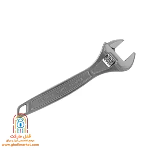 آچار فرانسه کنزاکس مدل KAW-108 با دهانه بازشونده ۲۵ میلی‌متر و دسته ارگونومیک ضدلغزش