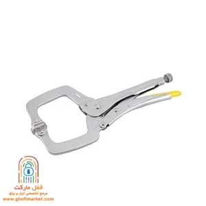 انبر قفلی کنزاکس مدل KCP-211 تایوانی با فک هماهنگ‌شونده و پیچ تنظیم فشار برای قفل‌کردن دقیق