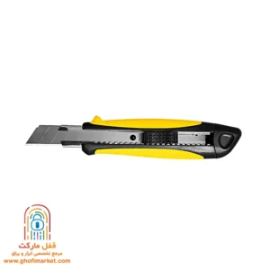 کاتر سه‌تیغ کنزاکس مدل KCS-118 با روکش TPR ضدلغزش، طراحی خوش‌دست و تیغه‌های یدکی در خشاب