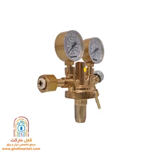 مانومتر اکسیژن دو گیج کنزاکس مدل 3721 بدنه برنجی فشار ورودی 230 بار