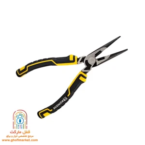 انبر دم‌باریک کنزاکس مدل KLN-28 با پرچ تقویت‌شده و لبه‌های مشکی