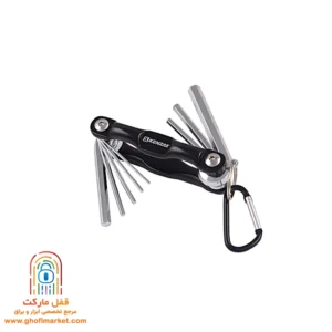 آچار آلن کنزاکس مدل KHK-108 با طراحی چاقویی، وزن سبک ۱۷۸ گرم و حلقه آویز برای حمل آسان