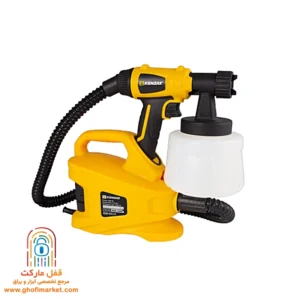 پیستوله رنگ‌پاش کنزاکس مدل KSG-1600 با موتور ۶۰۰ وات، مناسب رنگ‌آمیزی چوب، فلز و دیوارهای داخلی