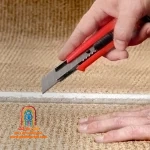 کاربر در حال برش با کاتر RH-3004