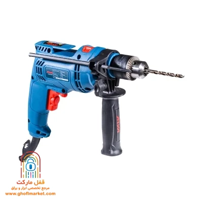 محتویات کامل جعبه دریل چکشی آروا شامل آچار سه نظام
