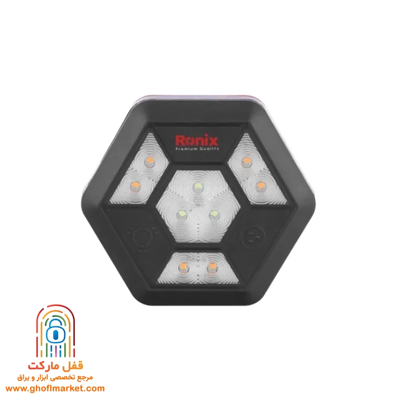چراغ هشدار شارژی شش ضلعی رونیکس RH-4225