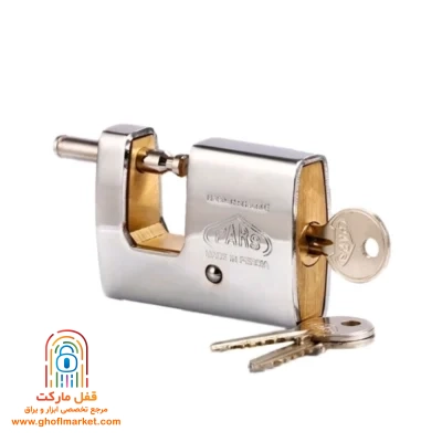 نمای روبه‌رو قفل کتابی روکش‌دار پارس