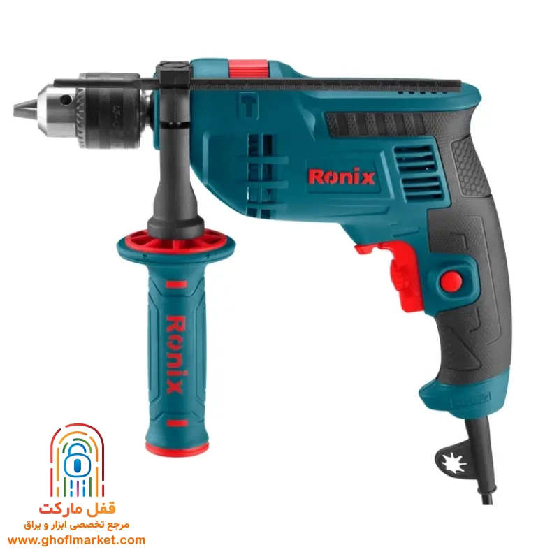 ronix-2211x-hammer-drill دریل چکشی رونیکس مدل 2211X نمای جلو