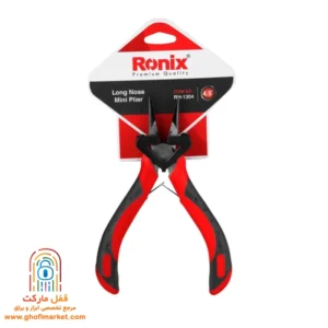 نمای جلویی انبر دم‌باریک مینی رونیکس مدل RH-1304