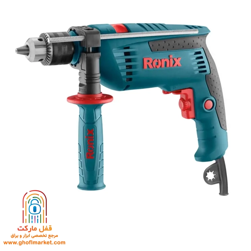 ronix-rh2250k-hammer-drill-front. نمای جلو دریل چکشی رونیکس مدل RH-2250K