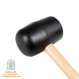 نمای نزدیک وزنه لاستیکی نرم چکش ایران پتک