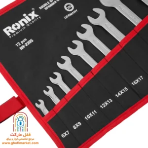سایزهای مختلف آچار دو سر تخت رونیکس RH-2205