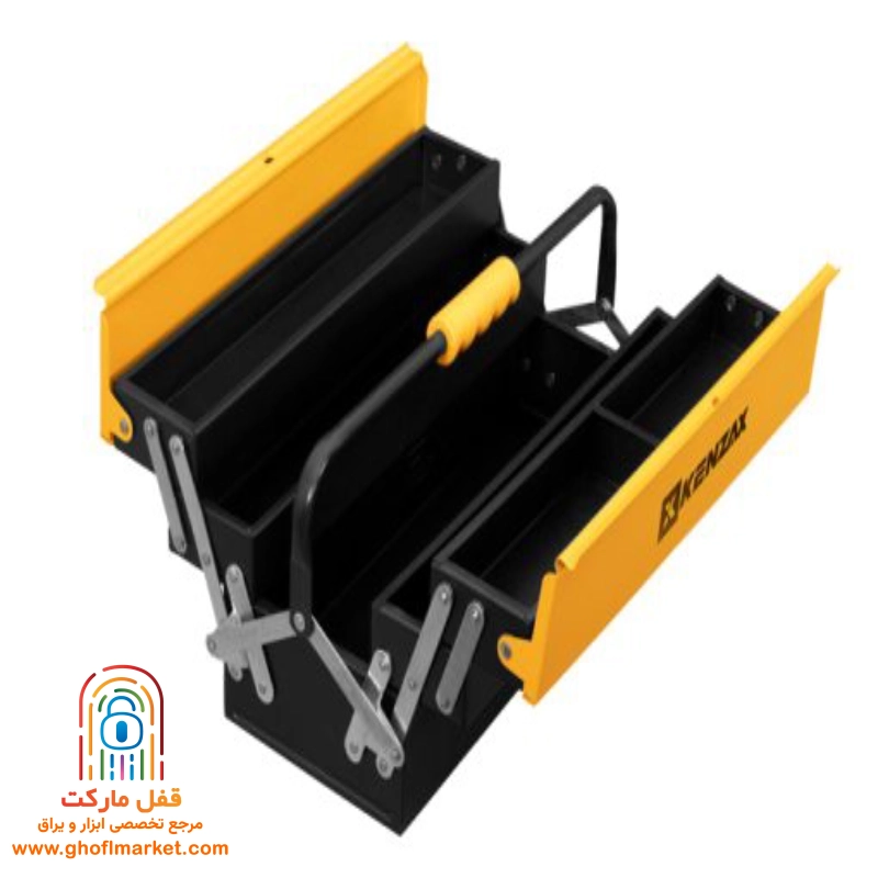 kenzax-toolbox-ktb1403 (3) جعبه ابزار فلزی کنزاکس با طراحی پلکانی