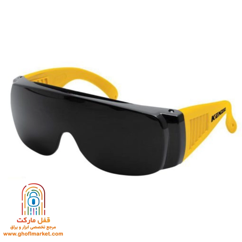 safety-goggles-kenzax-1763 تصویر عینک ایمنی کنزاکس مدل 1763 نمای جلو