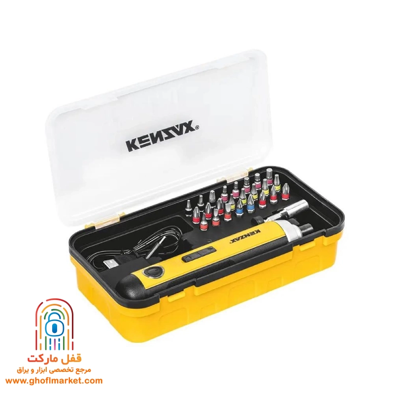 cordless-screwdriver-kenzax-8204 (4) پیچگوشتی شارژی کنزاکس با نشانگر میزان شارژ باتری