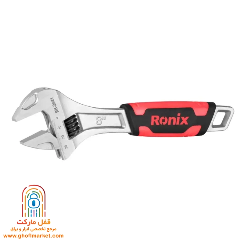 ronix-professional-tool-RH-2441 (3) آچار فرانسه 8 اینچ رونیکس مدل RH-2441 با دسته TPR