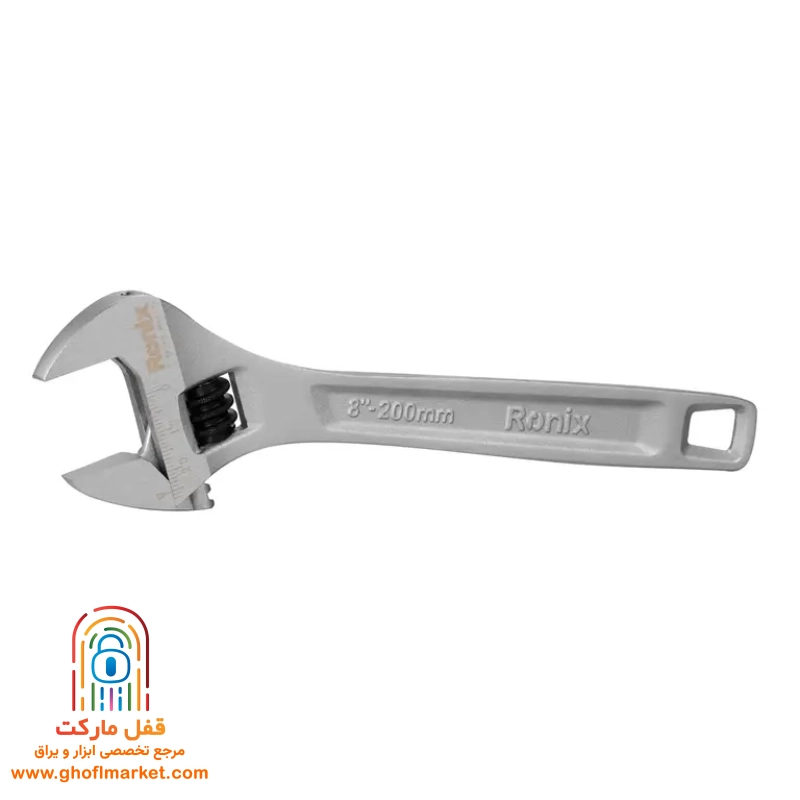 ronix-rh2402-industrial-wrench (2) آچار فرانسه رونیکس RH-2402 با پوشش ساتن کروم ضد خوردگی