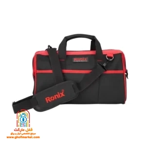 ۶ جیب داخلی کیف RH-9113 با چیدمان منظم پیچ‌گوشتی و انبر