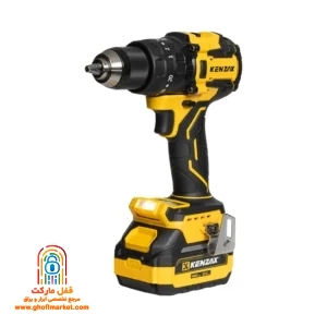 دریل شارژی براشلس ۲۰ ولت کنزاکس 8898 با باتری و داخل کیف BMC