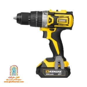 دریل شارژی براشلس ۲۰ ولت کنزاکس 8861P با دو باتری و کیف BMC