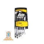 چرخ‌دنده ۷۲ دندانه در سر رینگی آچار تاشو 9407