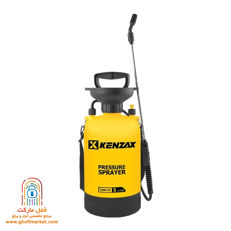 kenzax-sprayer-5l-6405 سمپاش ۵ لیتری کنزاکس مدل 6405 با لنس استیل و بند دوشی