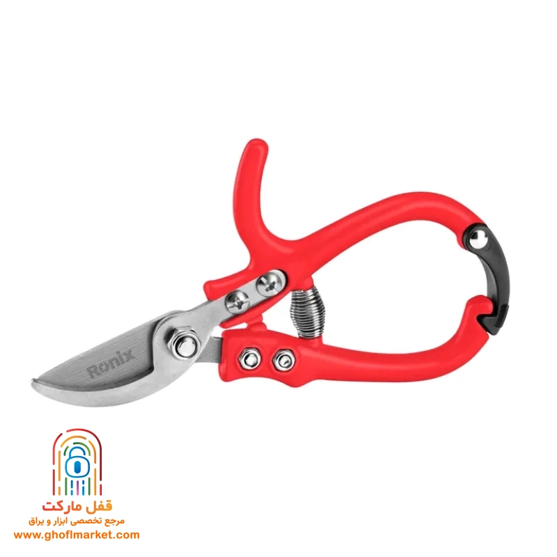 ronix-leaf-trimmer-rh3151 قیچی باغبانی برگچین رونیکس RH-3151 با تیغههای بلند و دستههای آلومینیومی