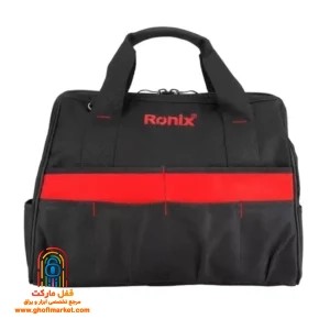 کیف ابزار بزرگ رونیکس RH-9114 با ۳۳ جیب و بند دوشی، نمای جلو
