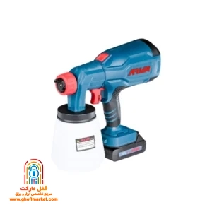 پیستوله رنگ پاش شارژی آروا مدل 5960 با مخزن 800 میلی لیتری