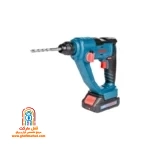 بتن‌کن شارژی ۲۰ ولت آروا 5834 با ابزارگیر SDS-Plus و دسته جانبی