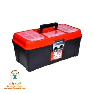 جعبه ابزار پلاستیکی ۱۶ اینچی آروا 4539 با قفل فلزی و دسته متحرک
