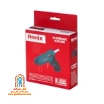 جعبه رنگی تفنگ چسب حرارتی شارژی رونیکس 8538 با چسب حرارتی و کابل شارژر