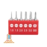 سری پیچ گوشتی های سخت کاری شده ست تعمیرات موبایل رونیکس مدل RH-2711
