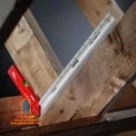 کاربر با گونیا RH-9740 زاویه ۹۰ درجه داخلی و خارجی یک کابینت را کنترل می‌کند
