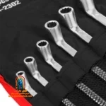 پوشش نیکل کروم ضد زنگ روی بدنه آچار دو سر رینگ رونیکس RH-2302