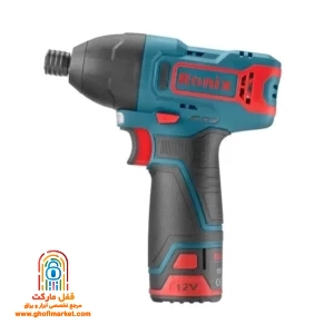 پیچ گوشتی شارژی ضربه ای 12 ولت رونیکس 8104K با دو باتری